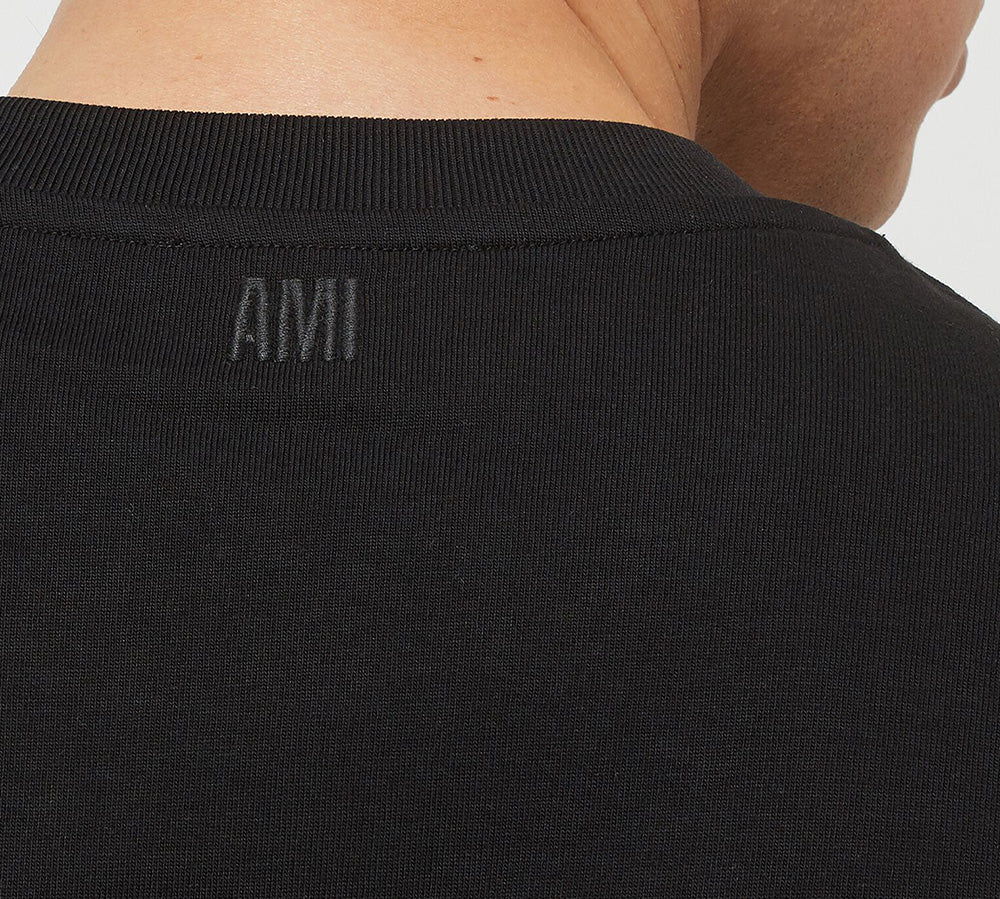 T-Shirt AMI Paris Tonal Ami De Coeur - Black