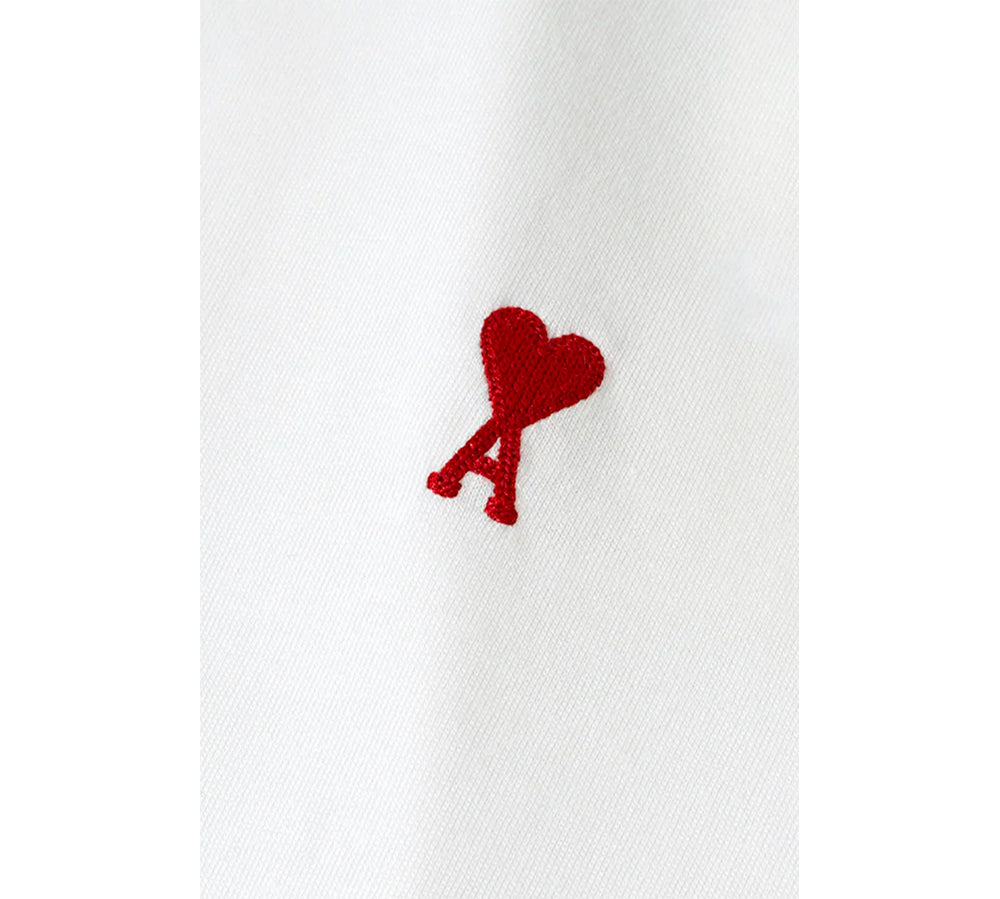 Ami Paris Small Red Ami De Coeur - White