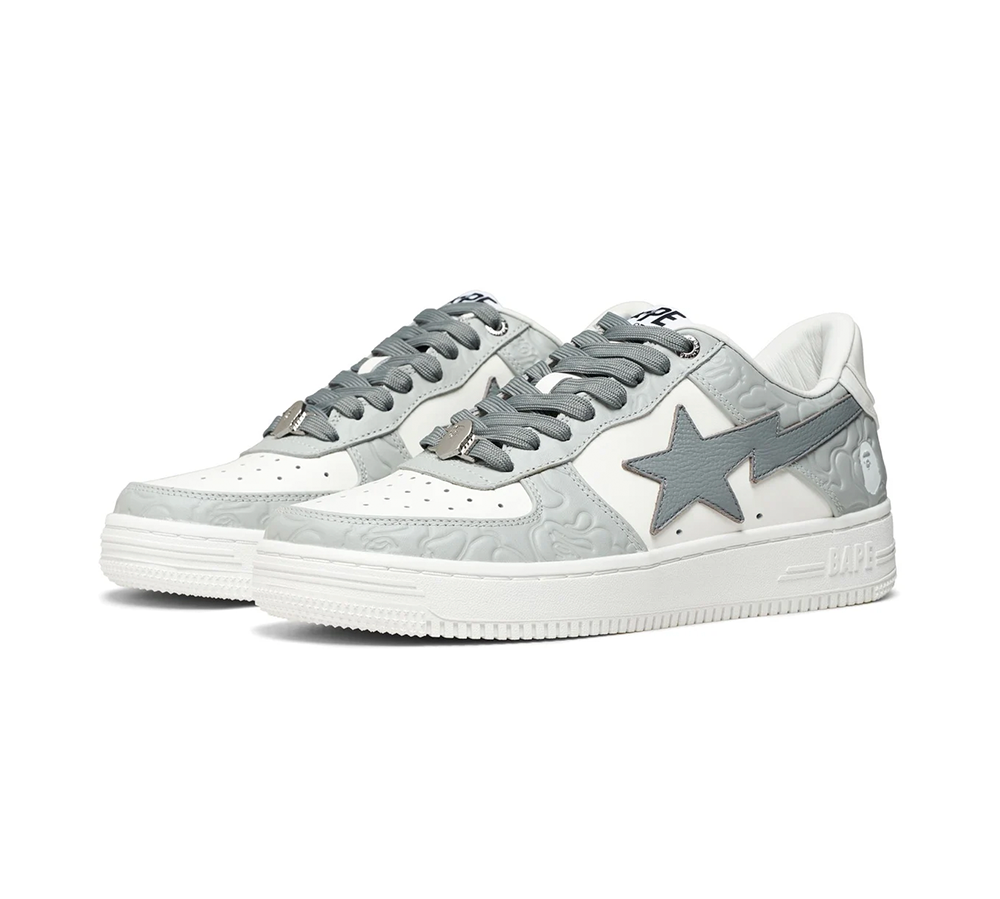 A Bathing Ape Bape Sta Low #4 - Grey/White