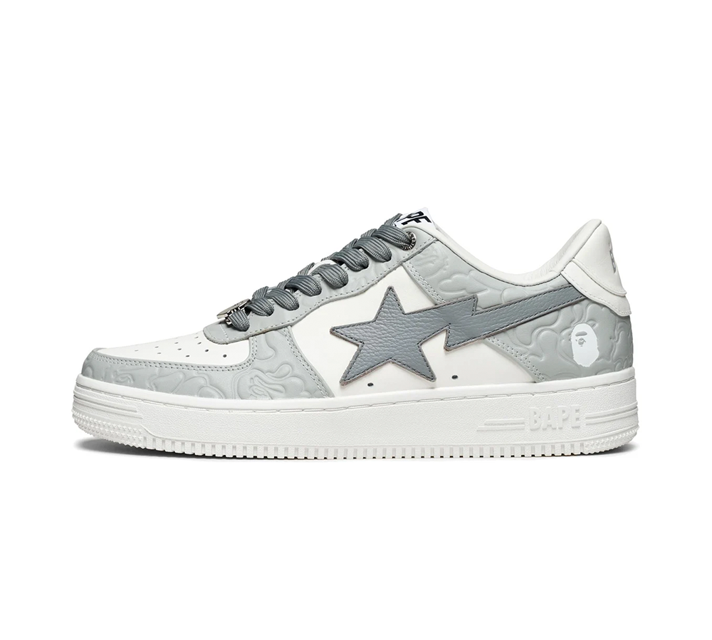 A Bathing Ape Bape Sta Low #4 - Grey/White