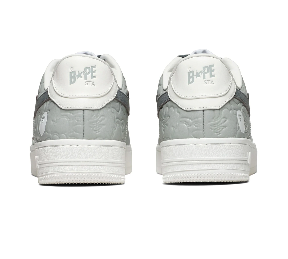 A Bathing Ape Bape Sta Low #4 - Grey/White