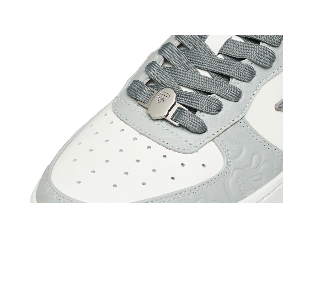 A Bathing Ape Bape Sta Low #4 - Grey/White