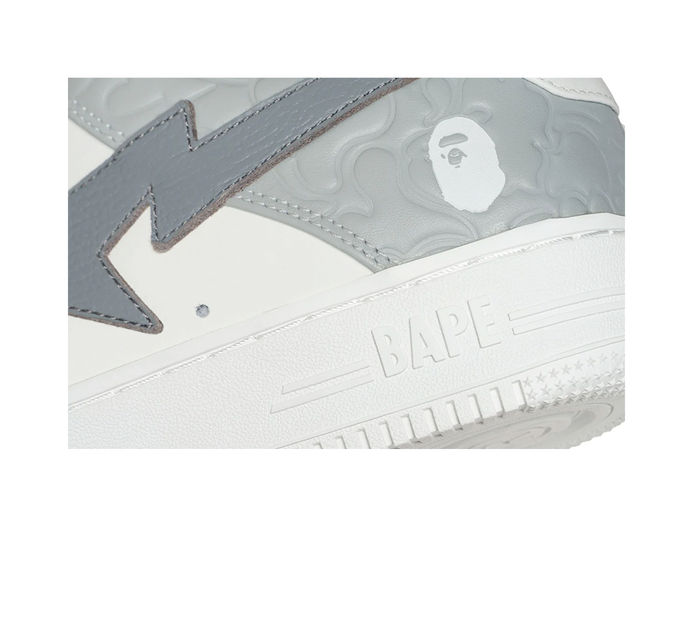 A Bathing Ape Bape Sta Low #4 - Grey/White