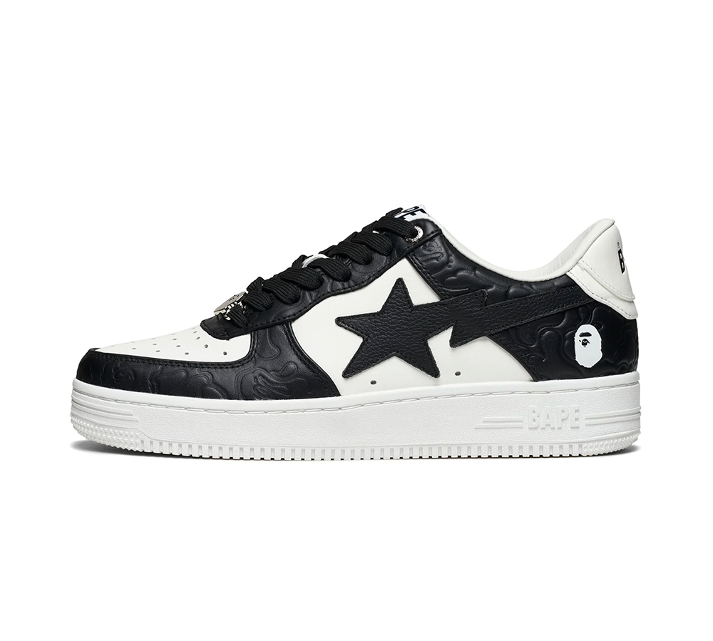 A Bathing Ape Bape Sta Low #4 - Black/White