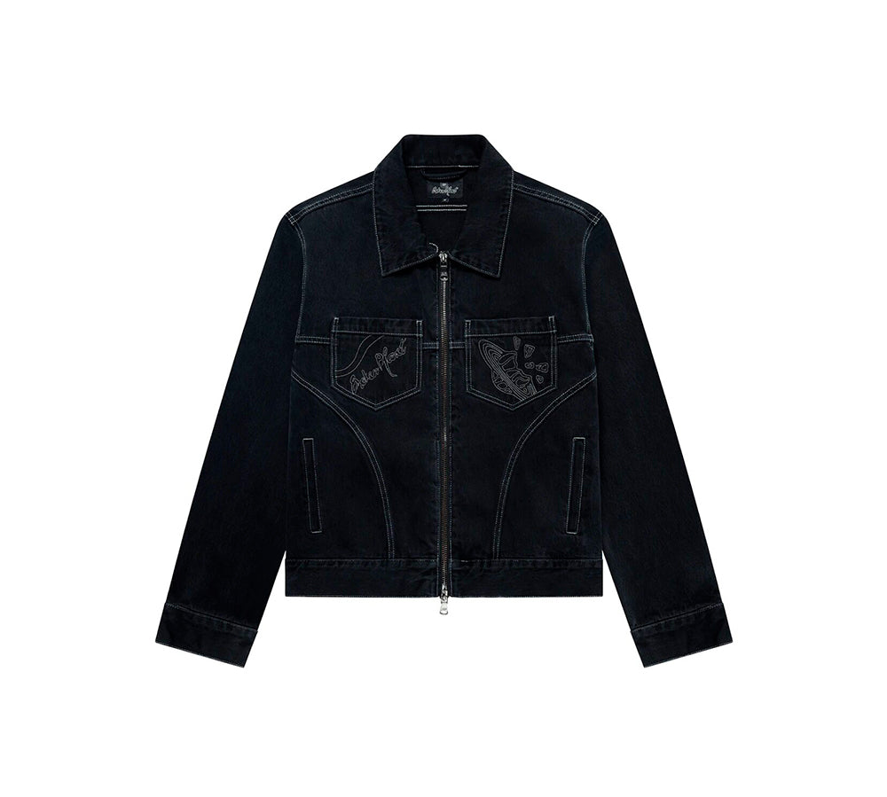 Broken Planet Denim Jacket - Washed Black (USADO)