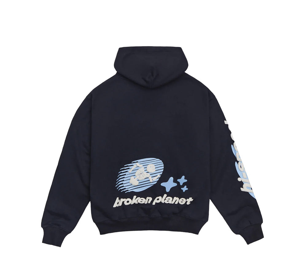 Broken Planet Cosmic Speed Hoodie - Midnight Black