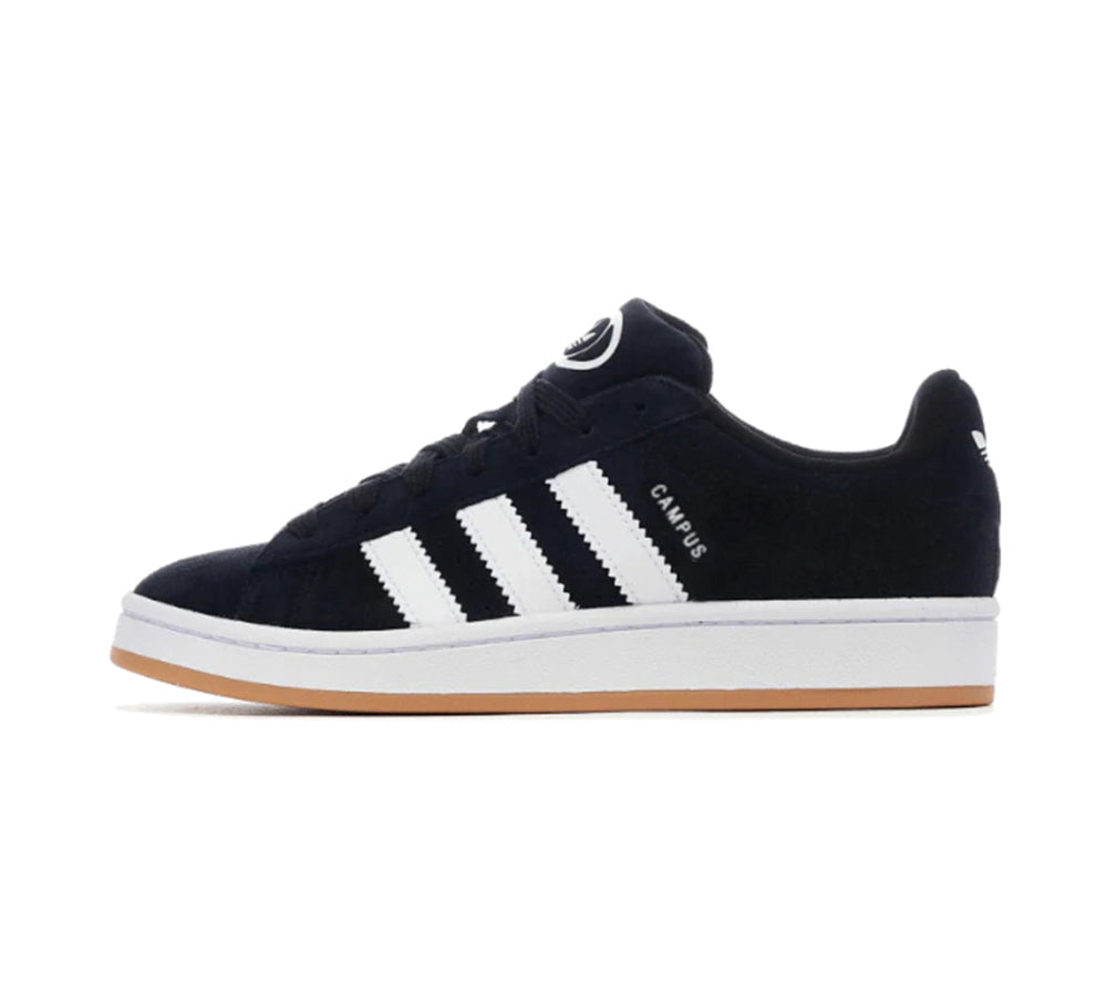 adidas Campus 00s Júnior - Core Black (Sola Branca & Cordões Standard)