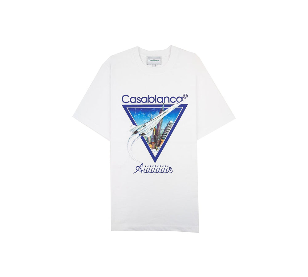 Casablanca Aiiiiir Printed T Shirt - White