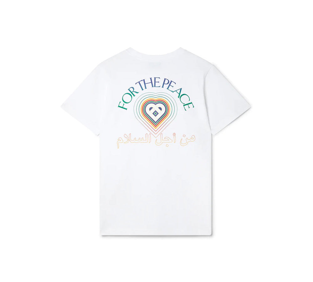 Casablanca 'For The Peace' Cotton T-shirt - WHITE