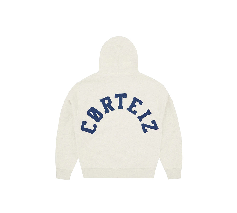 Corteiz Colly Arch Zip Hoodie - Light Heather Grey