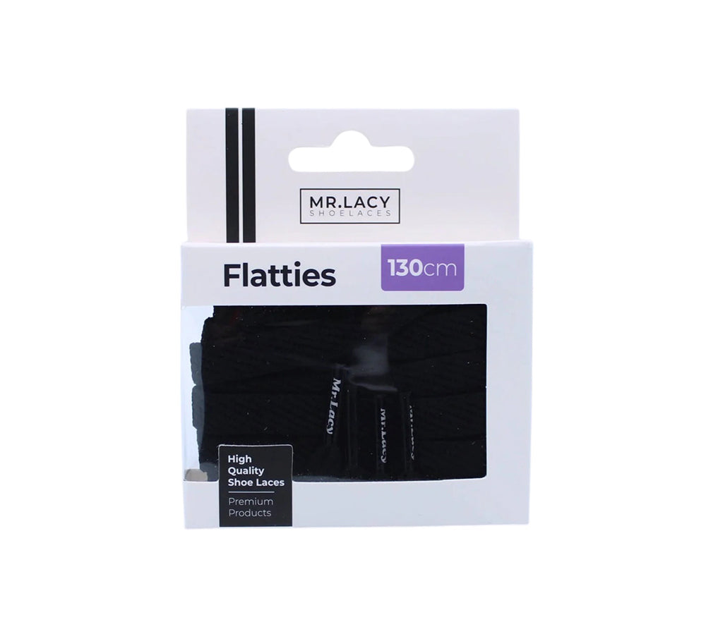 Cordões Mr. Lacy Flatties Black - 10mm