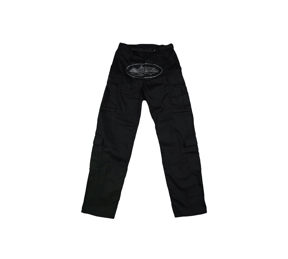 Corteiz Guerillaz Cargos - Triple Black