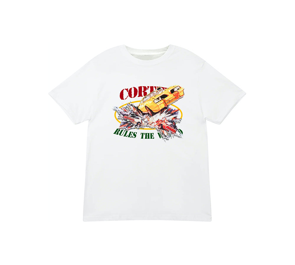 Corteiz Car Crash Tee - White