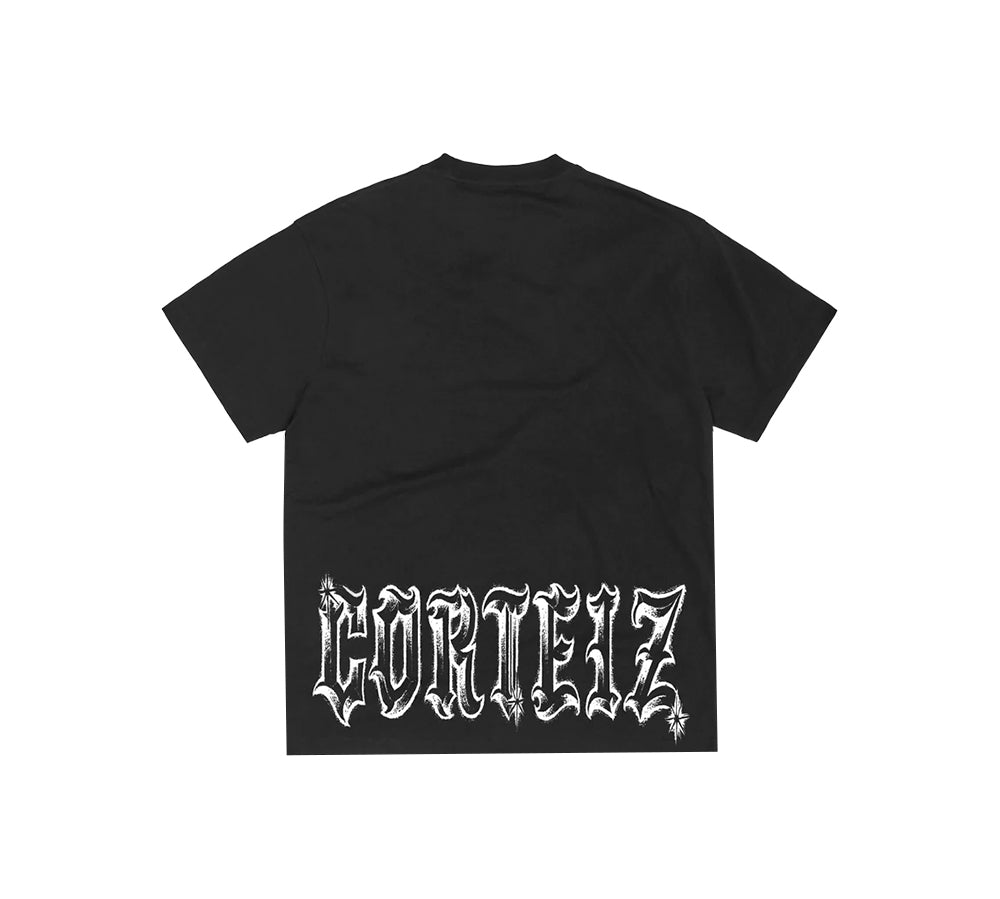 Corteiz Gothic Tee - Black