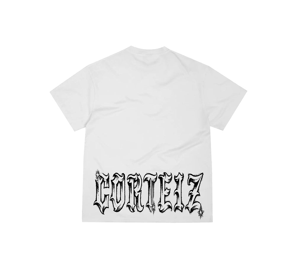 Corteiz Gothic Tee - White