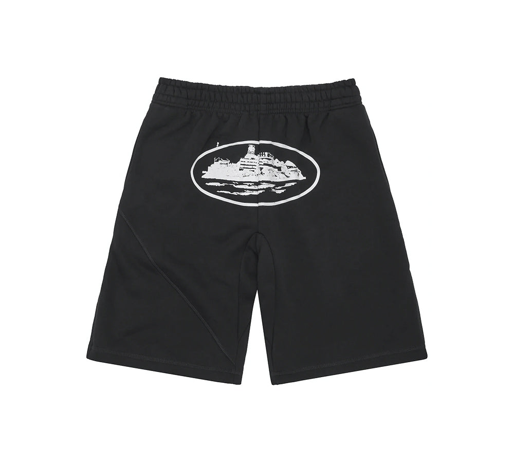 Corteiz OG Alcatraz Shorts - Black