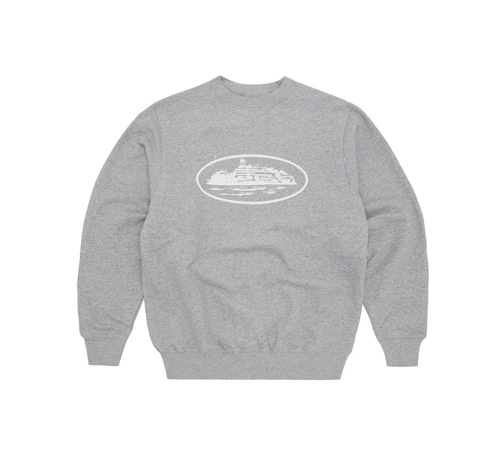 Corteiz OG Alcatraz Sweatshirt - Heather Grey