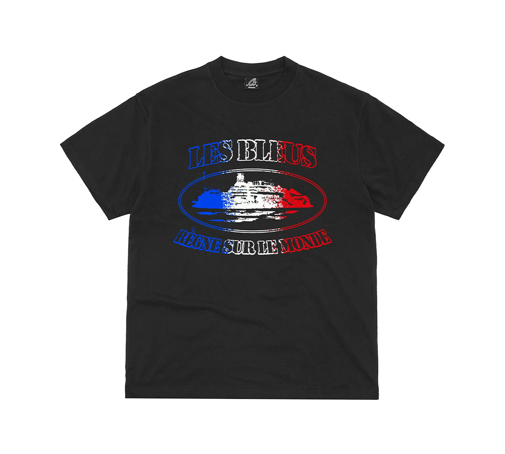 Corteiz France Alcatraz T-shirt - Black