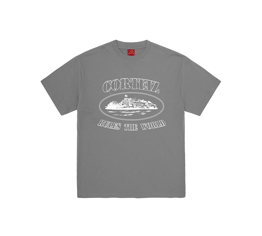 Corteiz OG Alcatraz Tee - Gully Grey