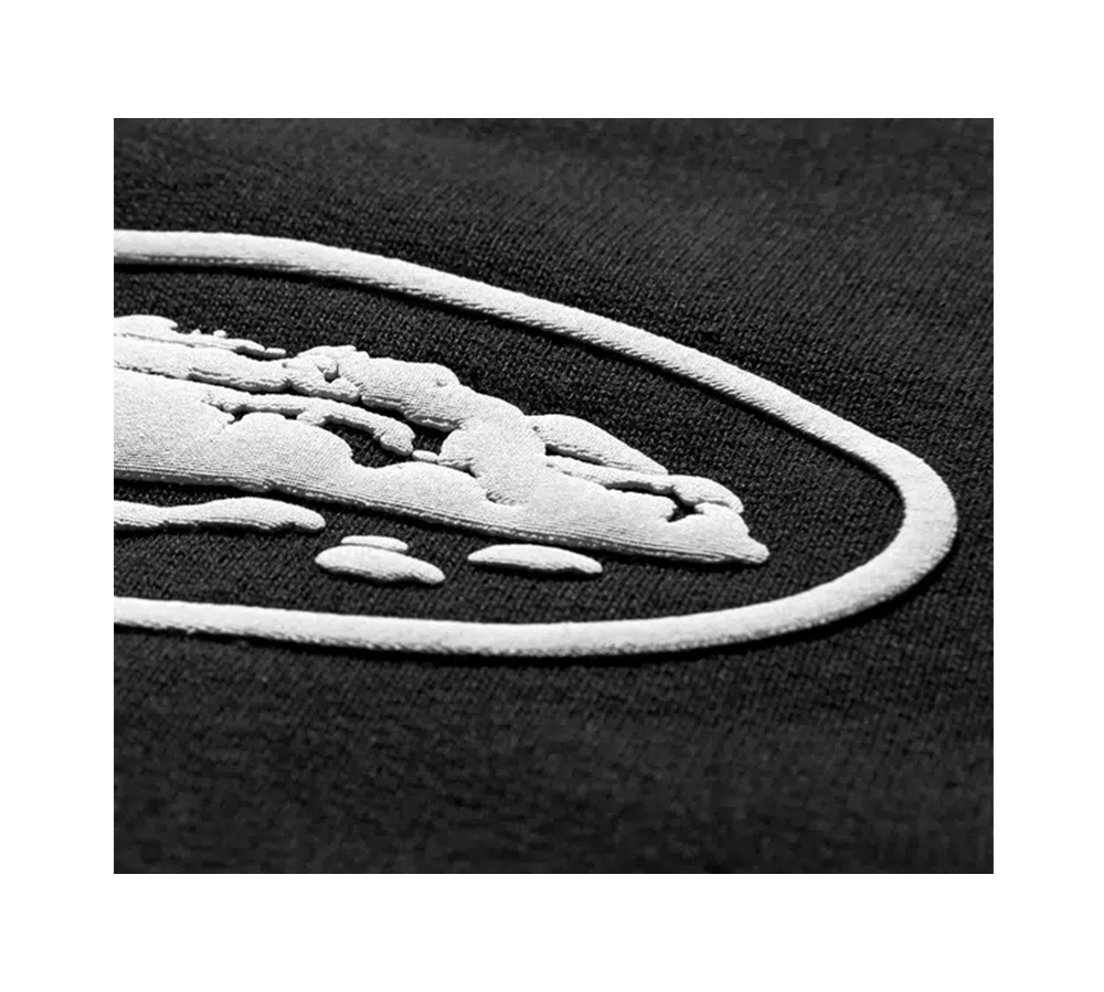 Corteiz Island Puff Print Zip Hoodie - Black