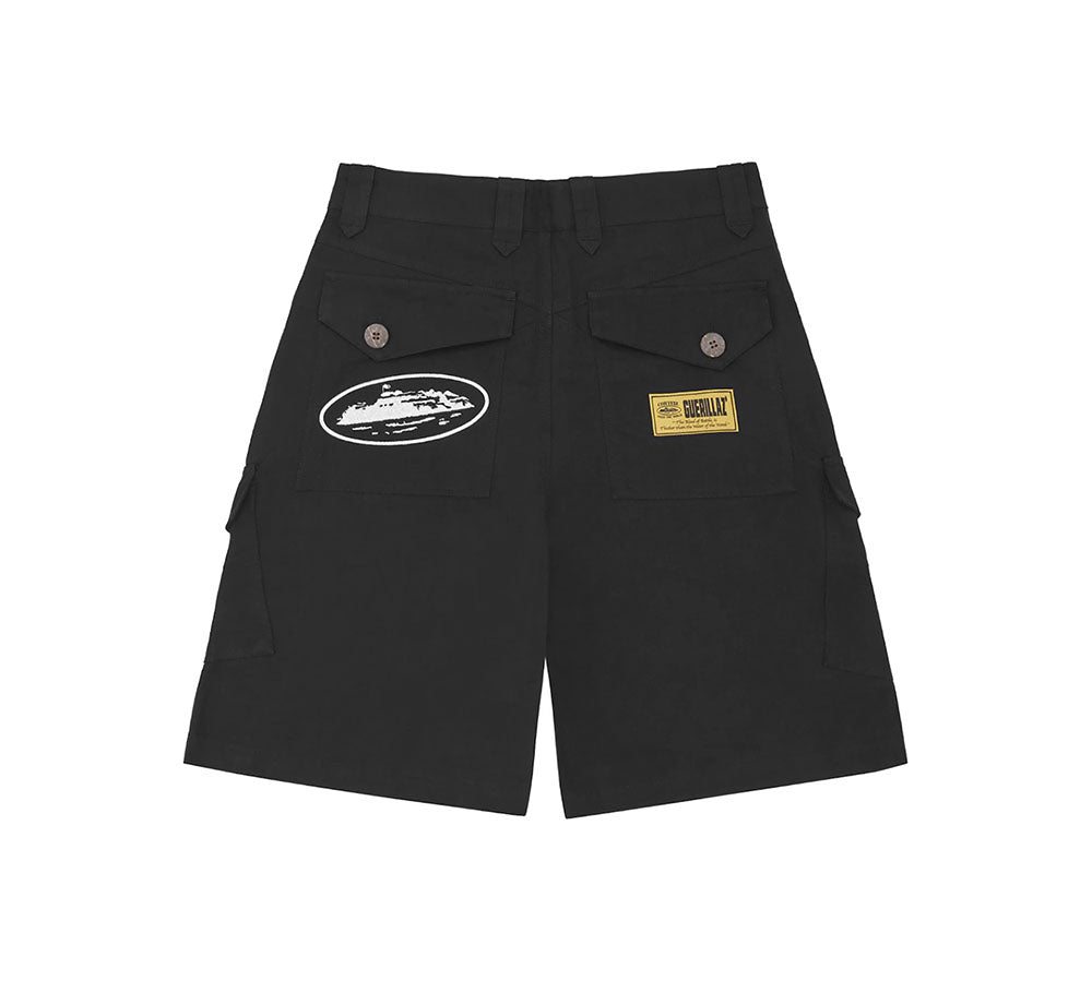 Corteiz Storm Cargo Shorts - Black