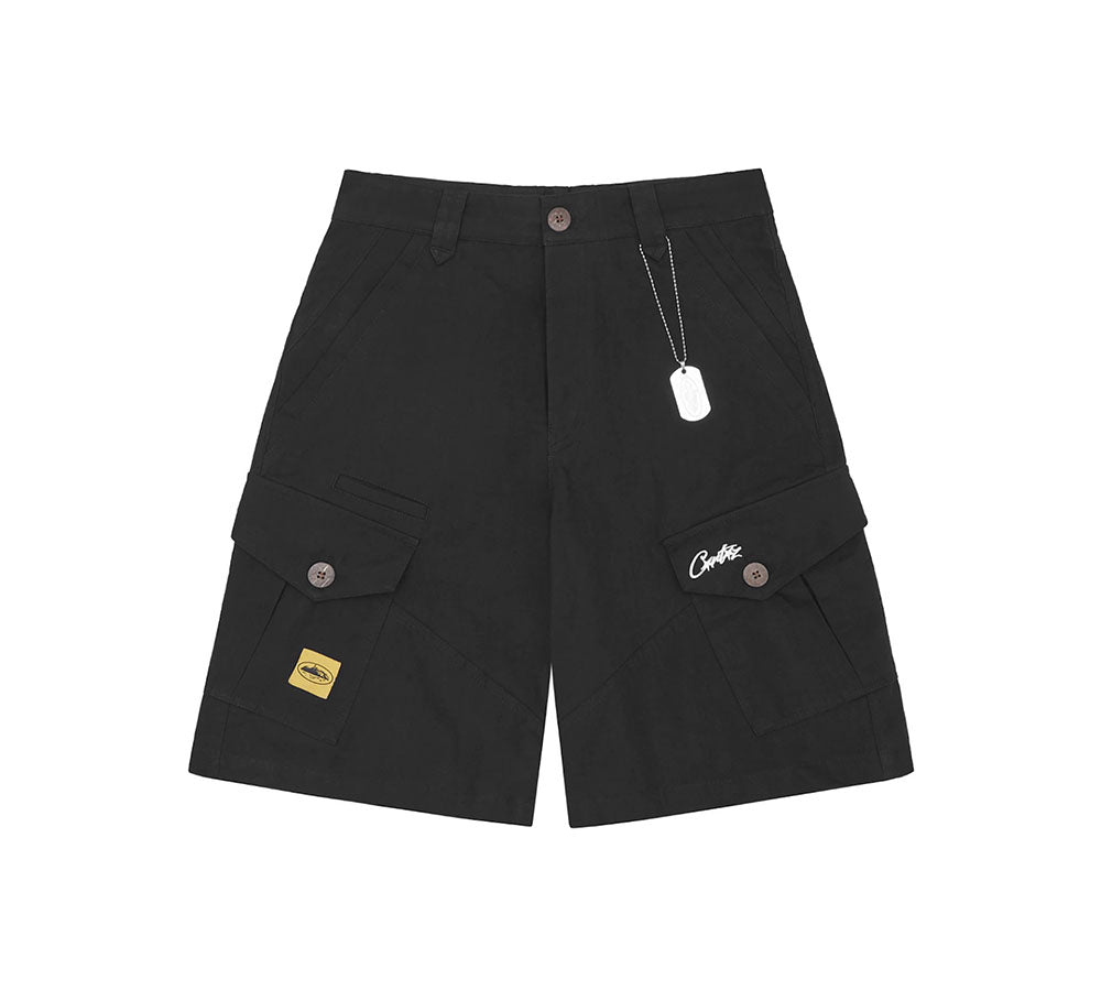 Corteiz Storm Cargo Shorts - Black