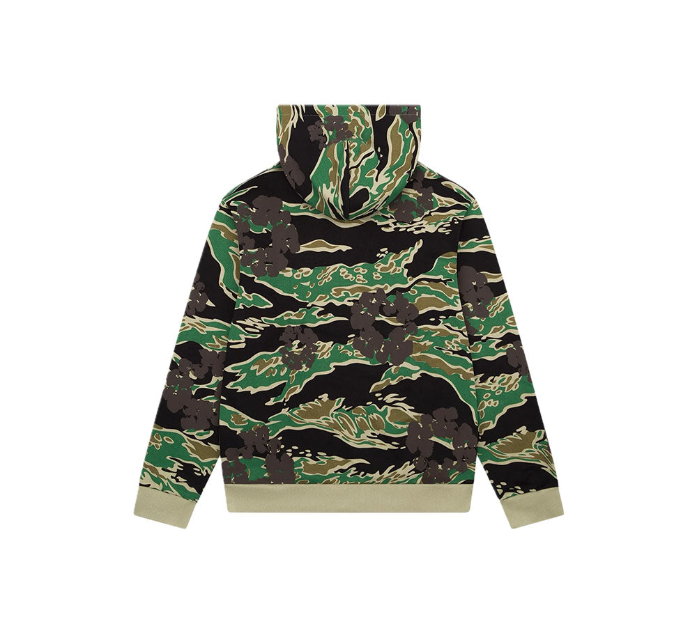 Denim Tears The Cotton Wreath Zip Sweatshirt - Green Camo