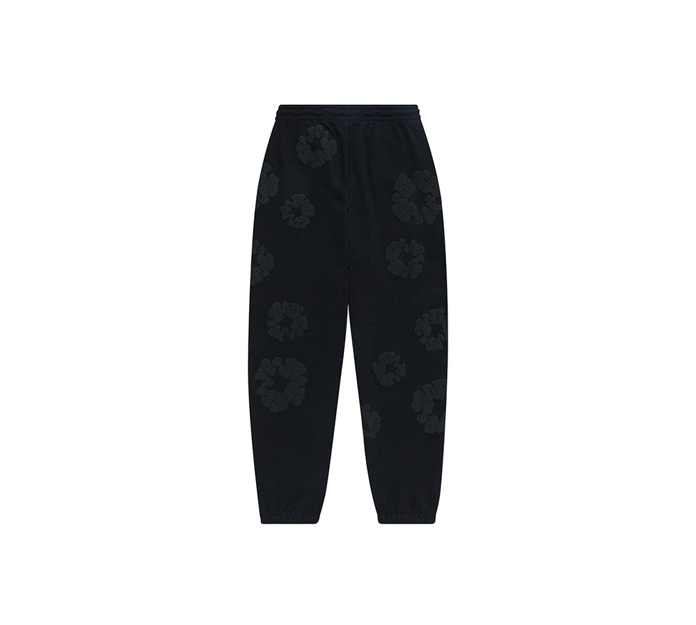 Denim Tears - Mono Cotton Wreath Sweatpants - Black/Black