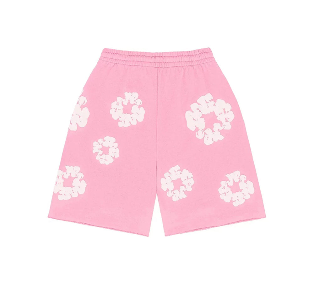 Denim Tears The Cotton Wreath Shorts - Pink