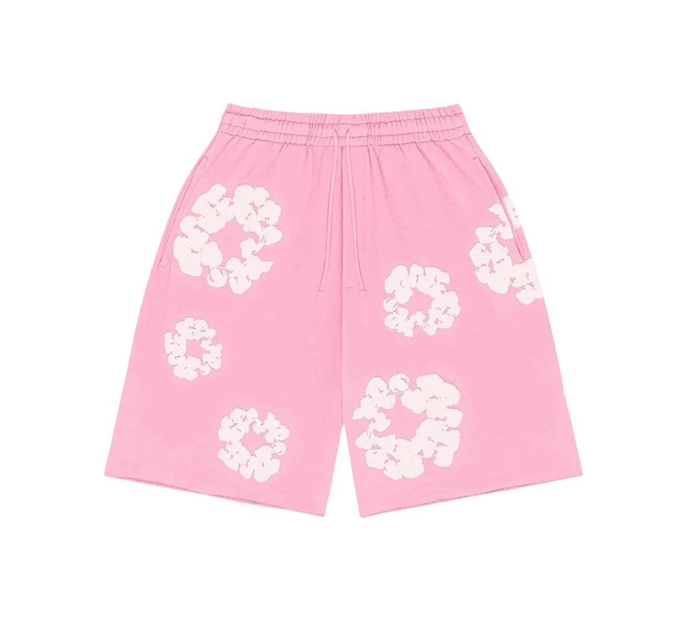 Denim Tears The Cotton Wreath Shorts - Pink