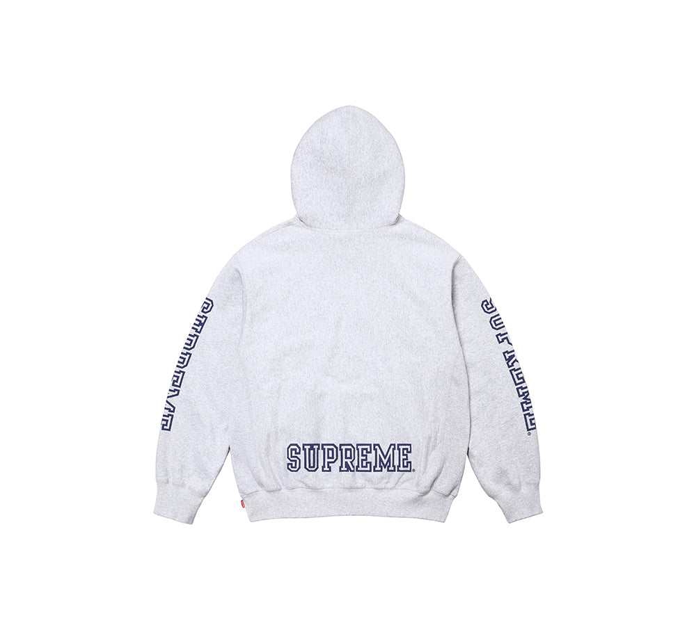 Supreme Collegiate Sleeve Hooded Sweatshirt - Ash Grey