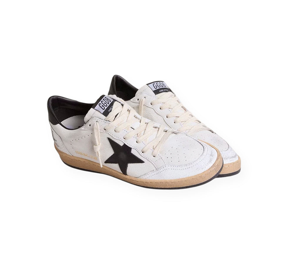 Golden Goose Ball Star - White Black SS25
