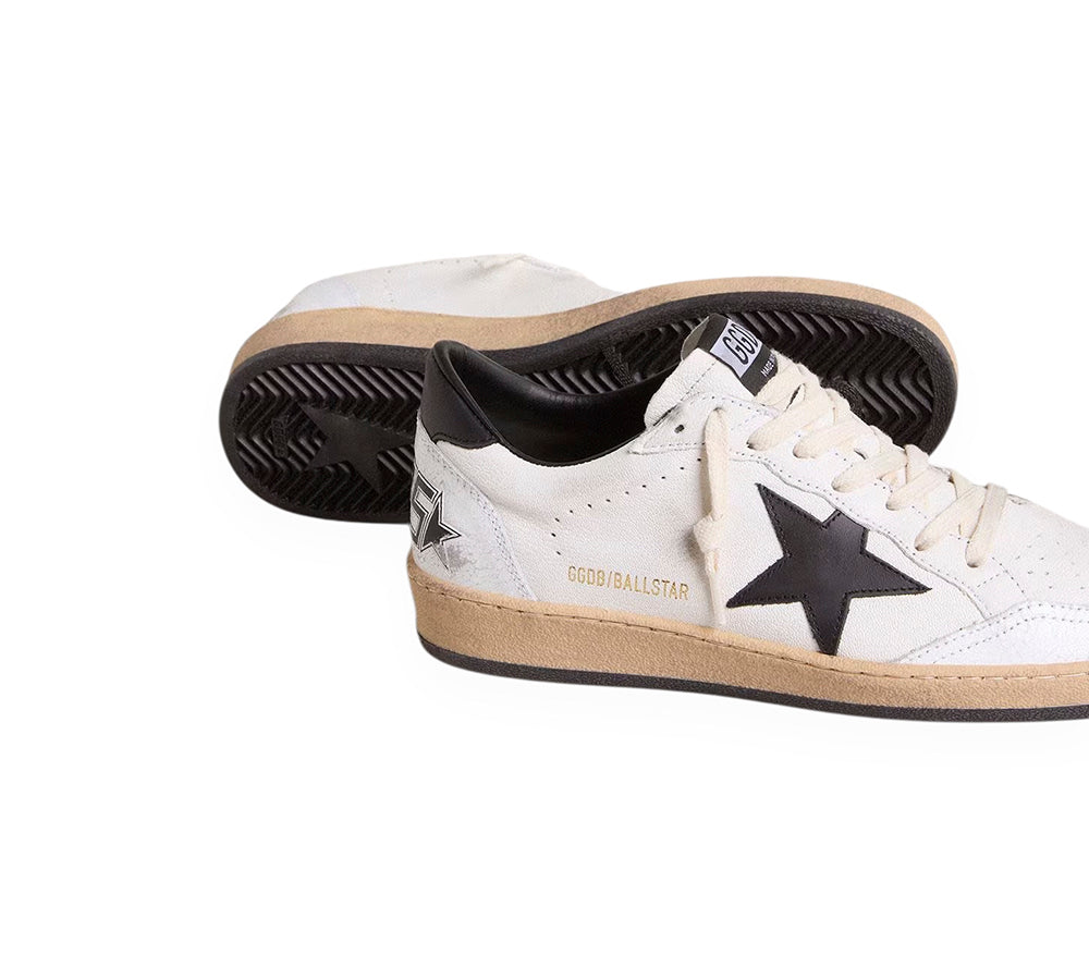 Golden Goose Ball Star - White Black SS25