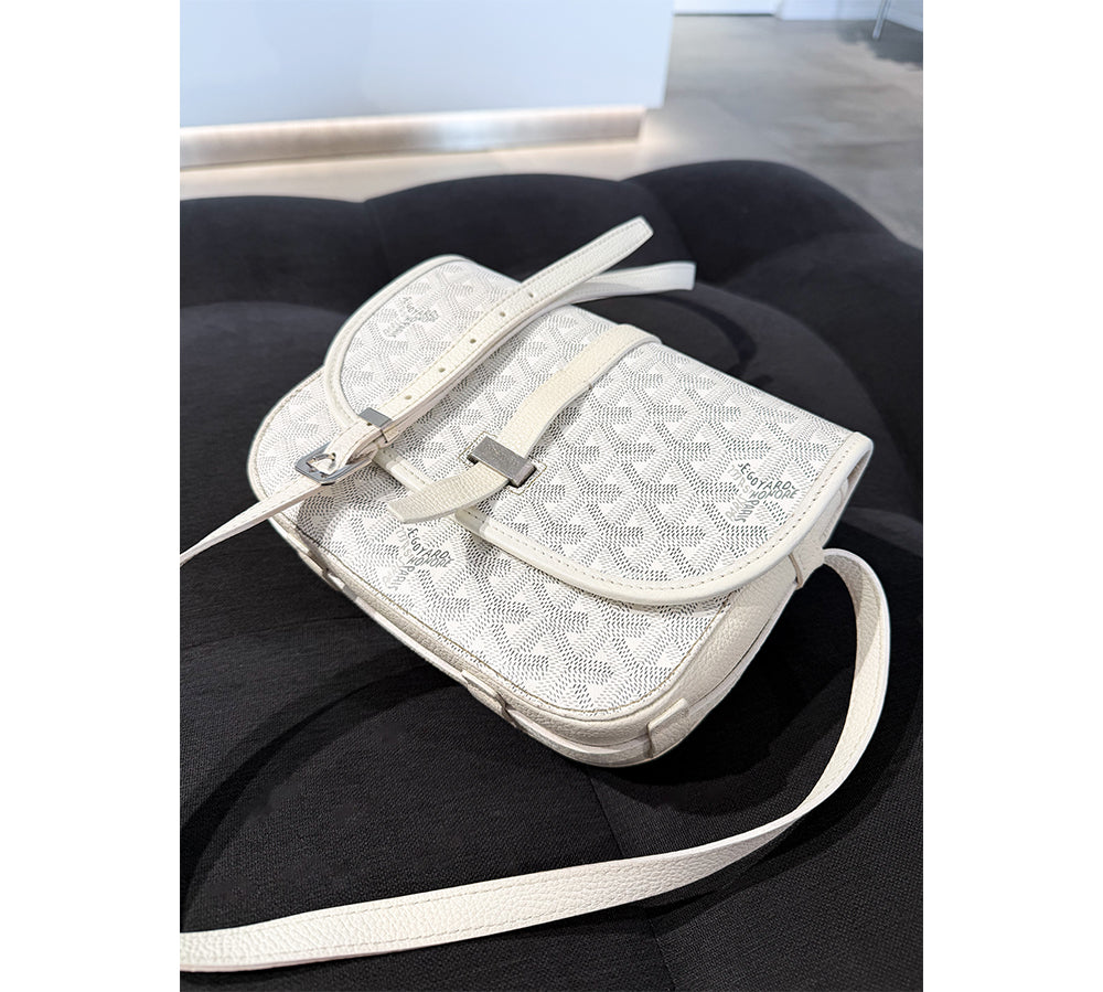 Goyard Belvedere PM - White (Usado, como novo)