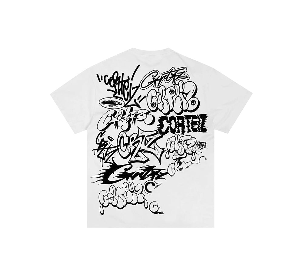 Corteiz Graffiti Tee - White