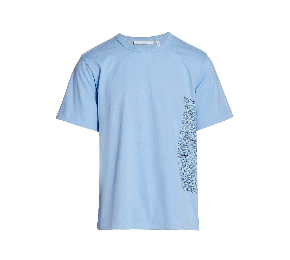 Helmut Lang Mini Text T-shirt - Periwinkle