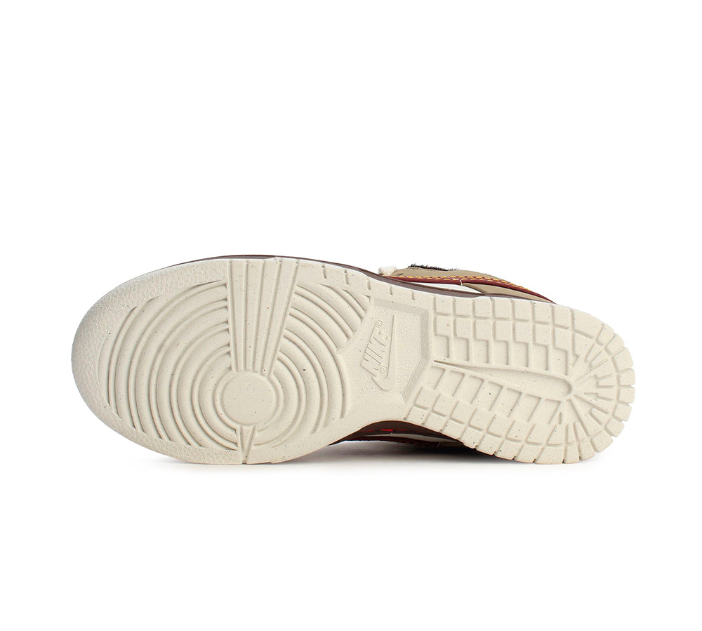Nike Dunk Low Retro - Khaki Team Red Pearl White