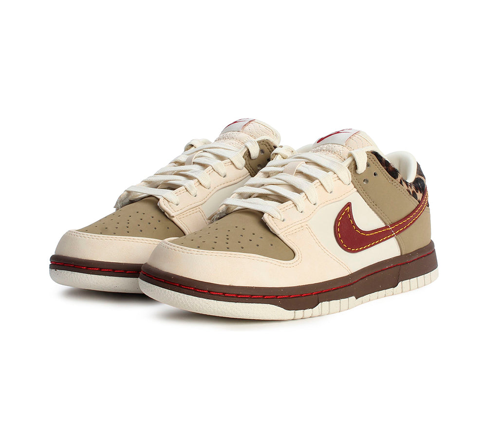Nike Dunk Low Retro - Khaki Team Red Pearl White