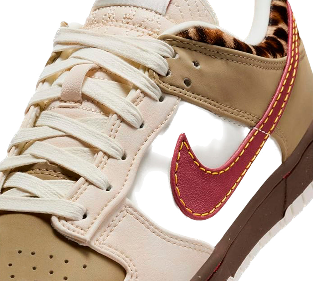Nike Dunk Low Retro - Khaki Team Red Pearl White