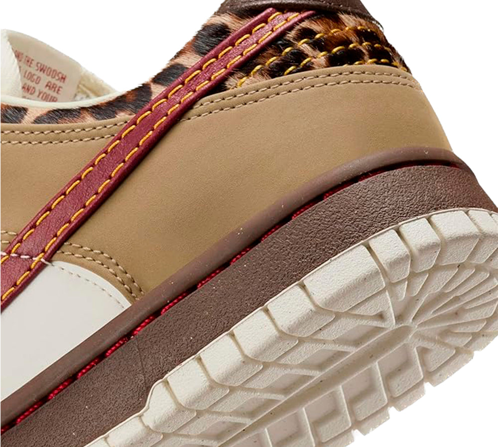 Nike Dunk Low Retro - Khaki Team Red Pearl White