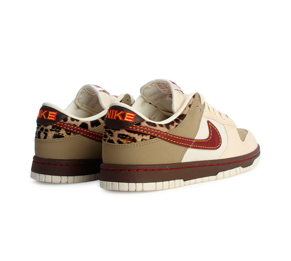Nike Dunk Low Retro - Khaki Team Red Pearl White