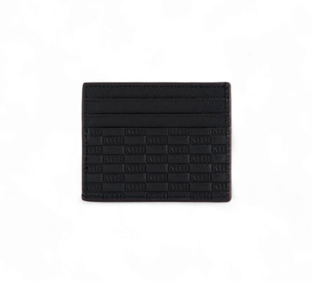 Kith for BMW Monogram Leather Card Holder - Black