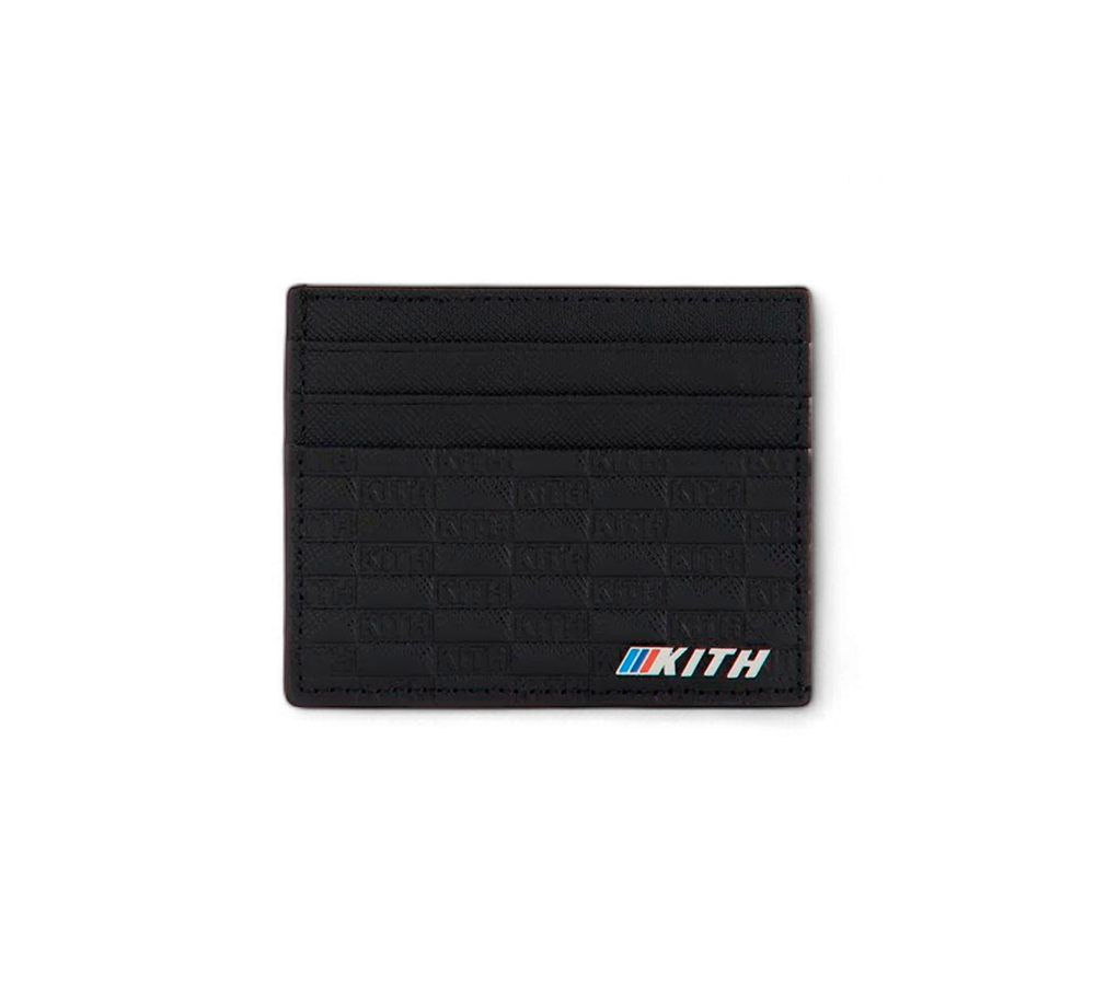 Kith for BMW Monogram Leather Card Holder - Black