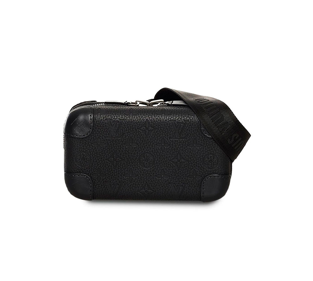 Louis Vuitton Black Monogram Horizon Clutch - Black Leather (PRE-OWNED, ALMOST NEW)