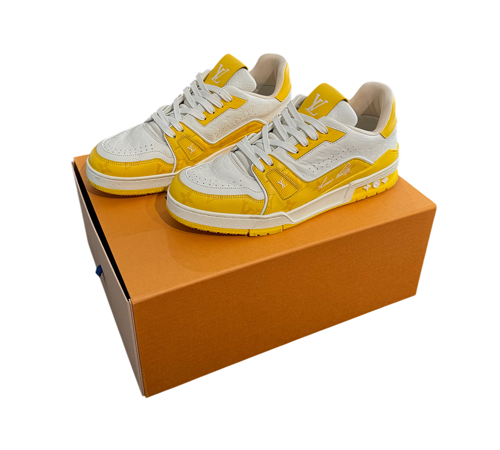 Louis Vuitton Trainer - White Yellow Monogram (USADO) 7