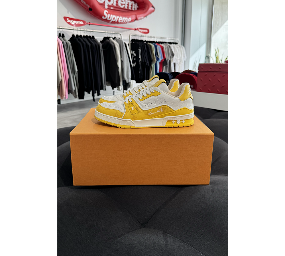 Louis Vuitton Trainer - White Yellow Monogram (USADO) 7