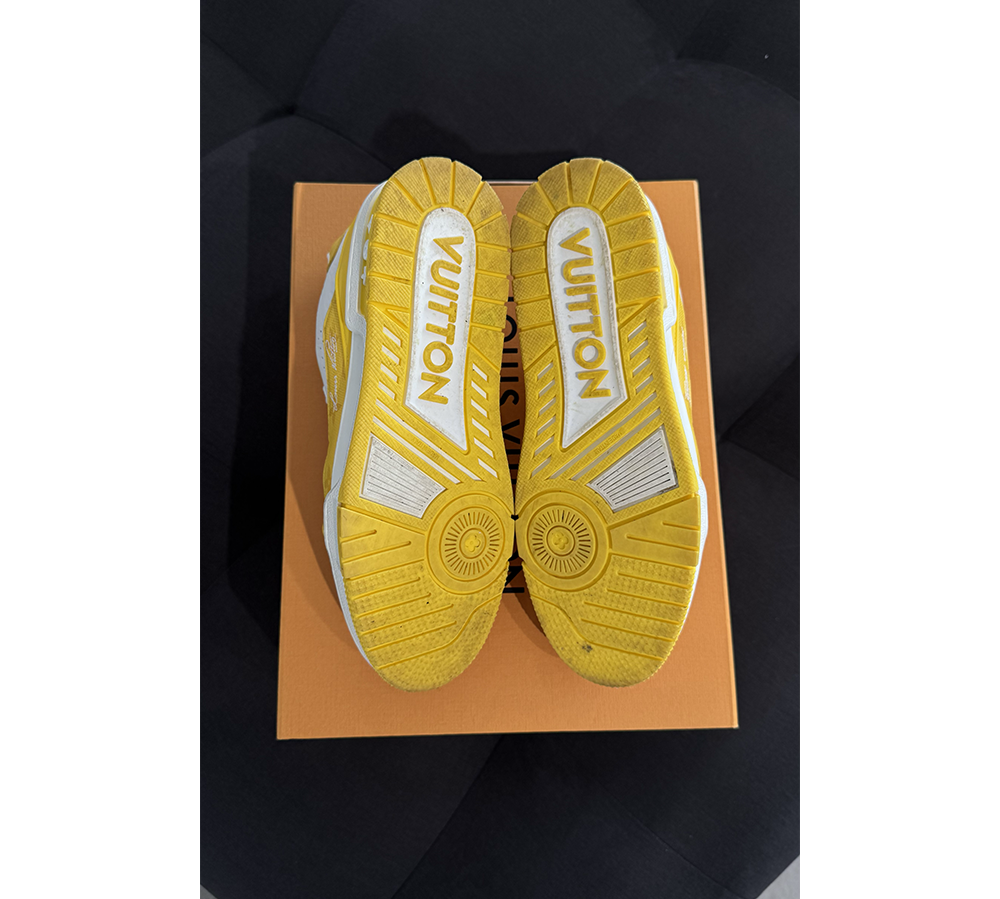 Louis Vuitton Trainer - White Yellow Monogram (USADO) 7