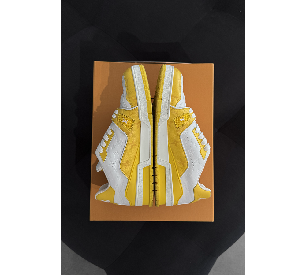 Louis Vuitton Trainer - White Yellow Monogram (USADO) 7