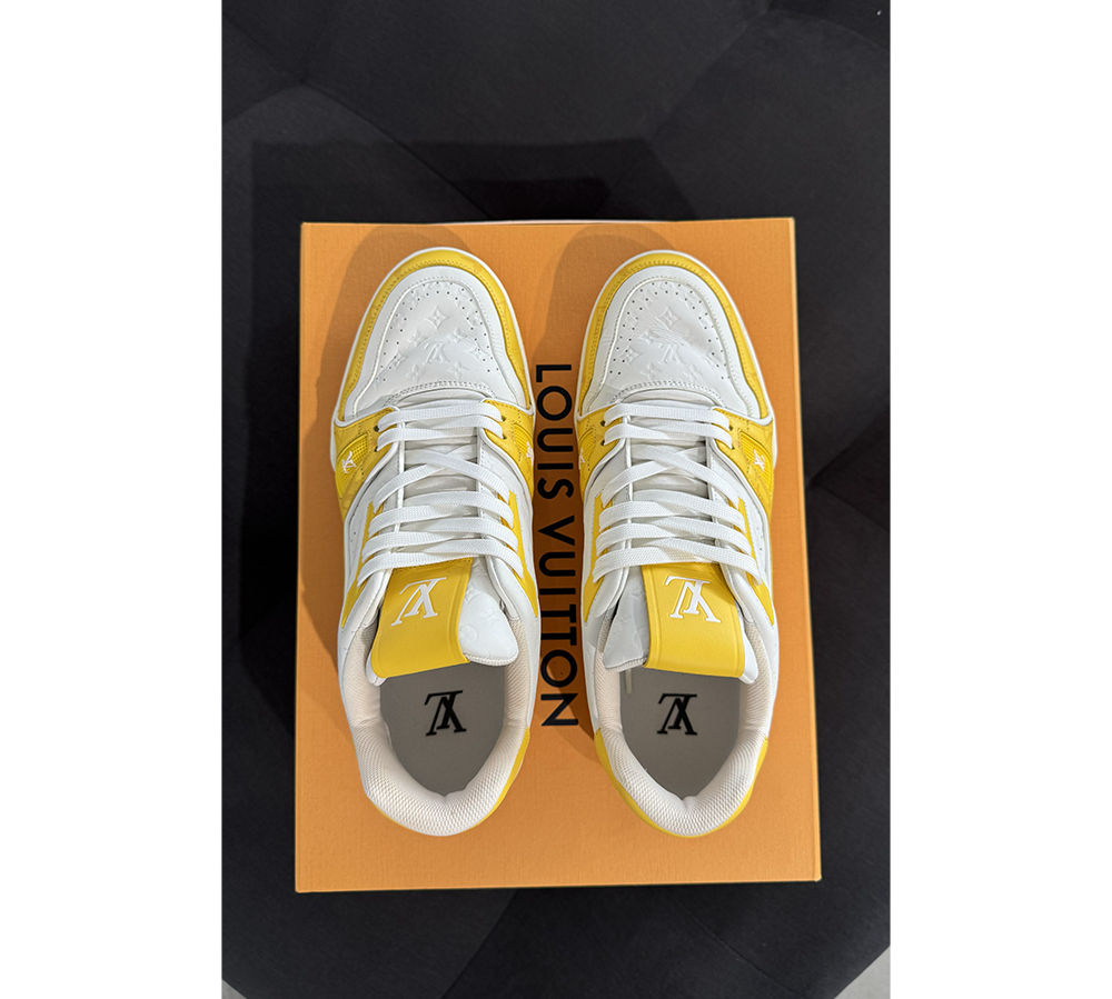 Louis Vuitton Trainer - White Yellow Monogram (USADO) 7