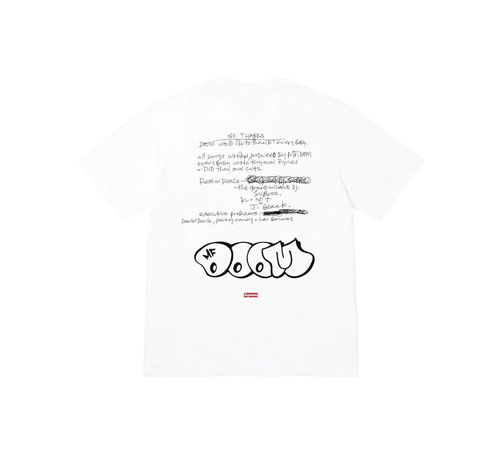 Supreme MF DOOM Tee White